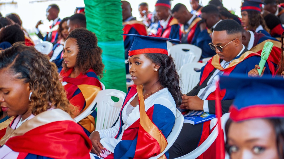 Graduates attending an academic convocation ceremony